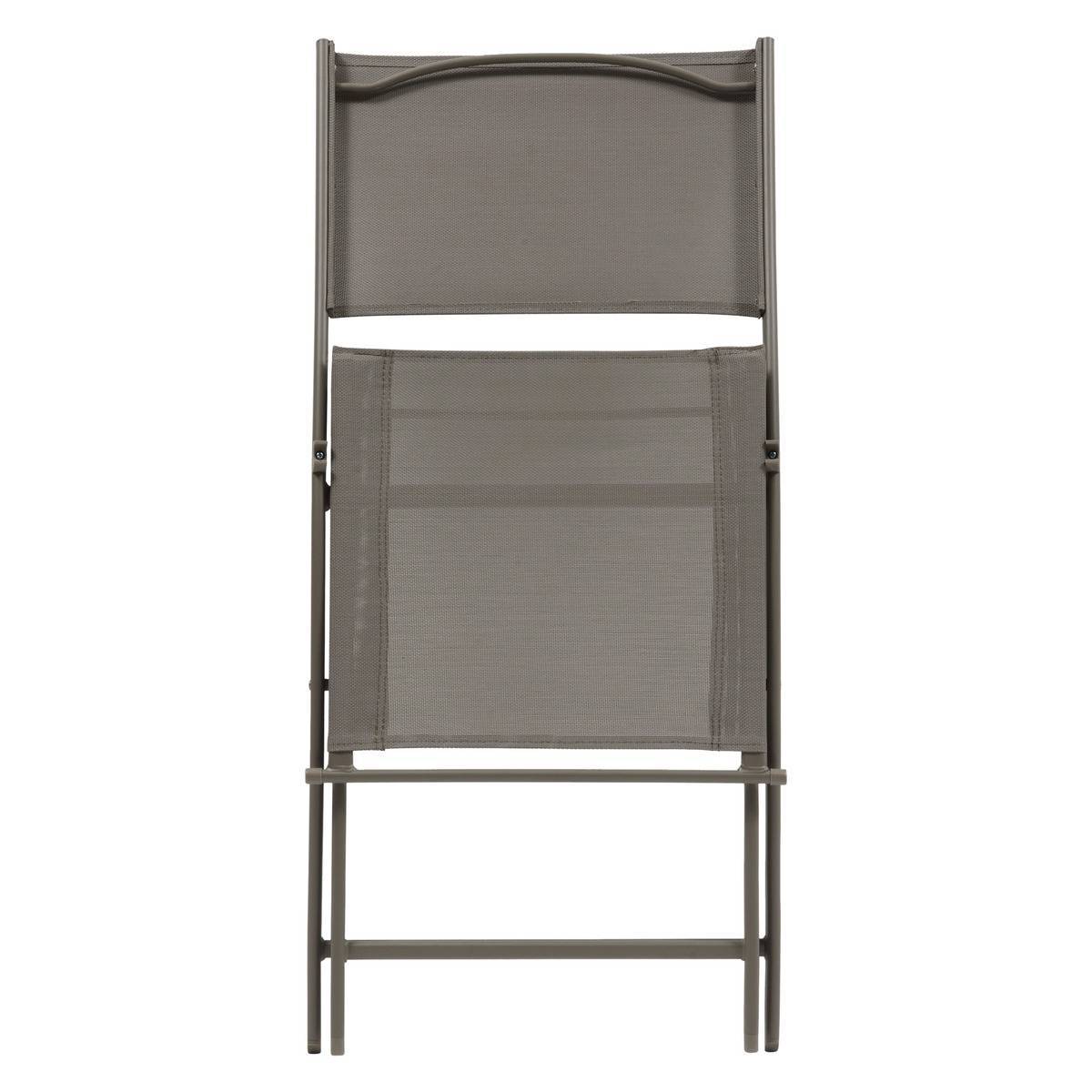 Hesperide - Lot de 4 Chaises de jardin Modula pliables noisette - Hespéride - Image 5