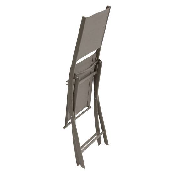 Hesperide - Lot de 4 Chaises de jardin Modula pliables noisette Hespéride - Image 3