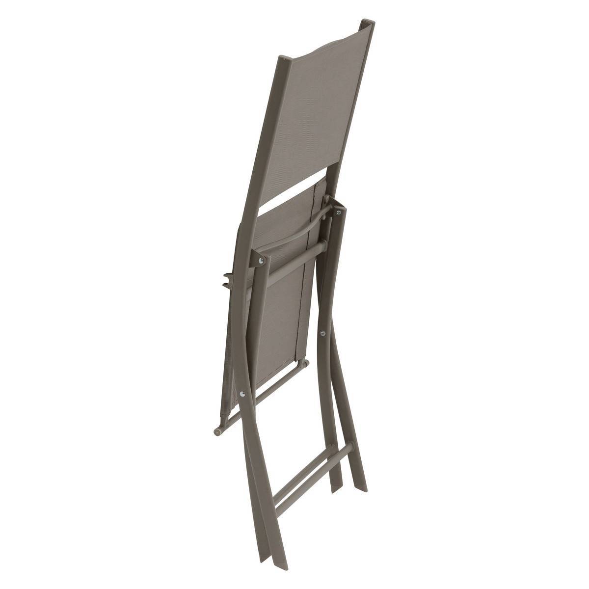 Hesperide - Lot de 4 Chaises de jardin Modula pliables noisette Hespéride - Image 3