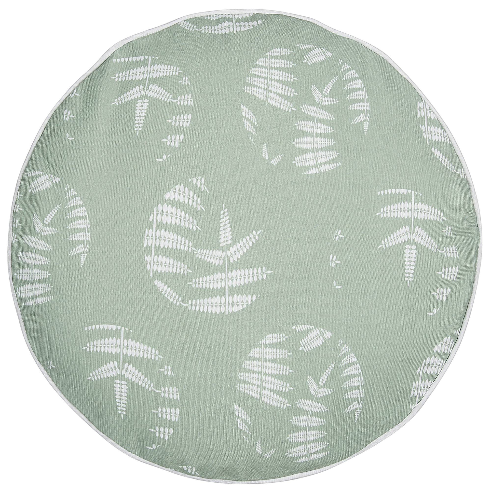 Beliani - Lot de 2 Coussins d'Extérieur en Tissu Vert à Motif de Feuilles 40 x 40 cm Housse Amovible et Tissu Résistant à l'Eau Décoratif et Fonctionnel - Image 4
