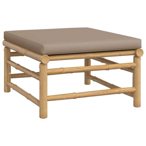 ComfortXL - Ensemble Canapé Jardin Bambou 3 pcs Coussins Taupe Modulaire – ComfortXL Outdoor Living - Image 6
