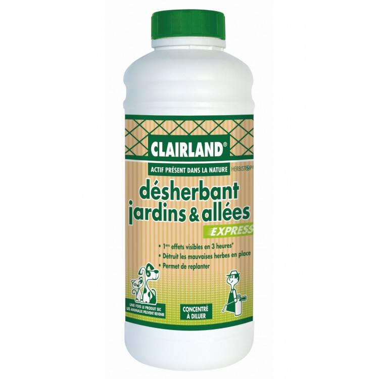 Clairland - Clairland - Désherbant Jardins & Allées - Concentré 1 L