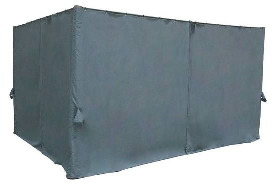 Hesperide - Tonnelle rectangulaire "Palmeira" ardoise 4x3m en aluminium traité époxy Hespéride - Image 4