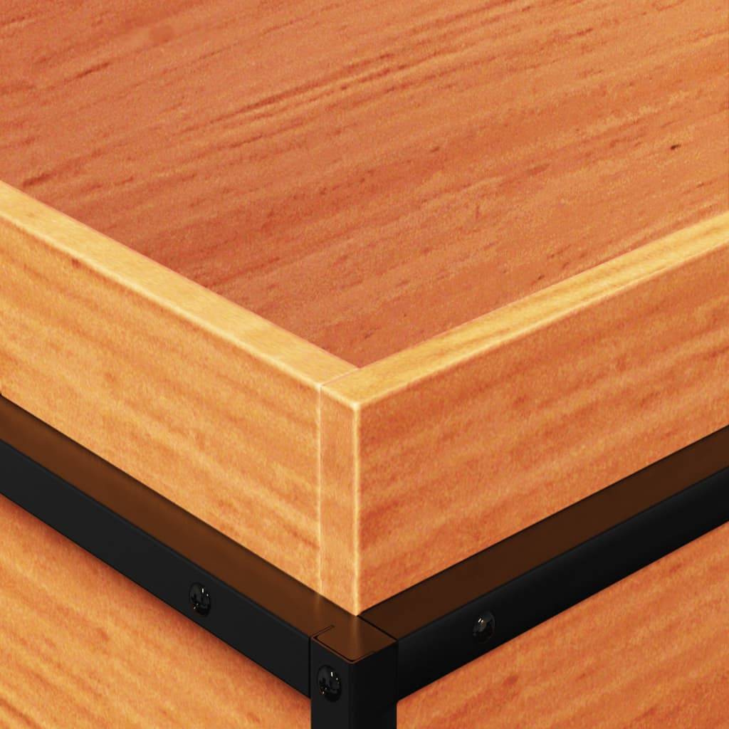 Jardinière | Pot de fleurs | Cache-pot | Bac à fleurs cire marron 60x40x50 cm bois de pin massif - Image 8
