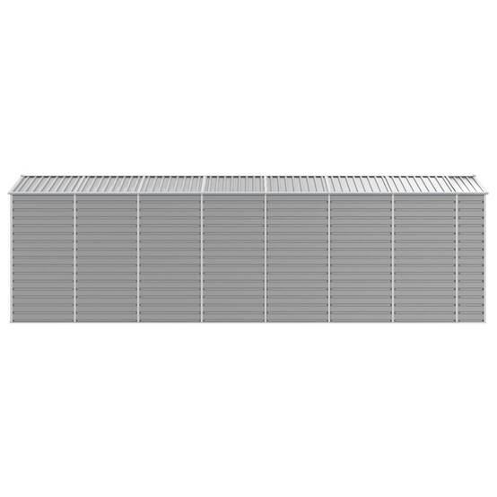 Vidaxl - Abri de jardin gris clair 191 x 640 x 198 cm en acier galvanisé vidaXL 3188248 - Image 7