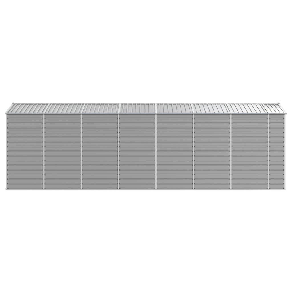 Vidaxl - Abri de jardin gris clair 191 x 640 x 198 cm en acier galvanisé vidaXL 3188248 - Image 7