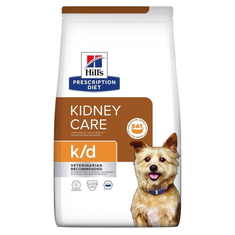 CROQUETTES CHIEN ADULT PRESCRIPTION DIETS K/D KIDNEY - HILL'S 4 kg - Image 1