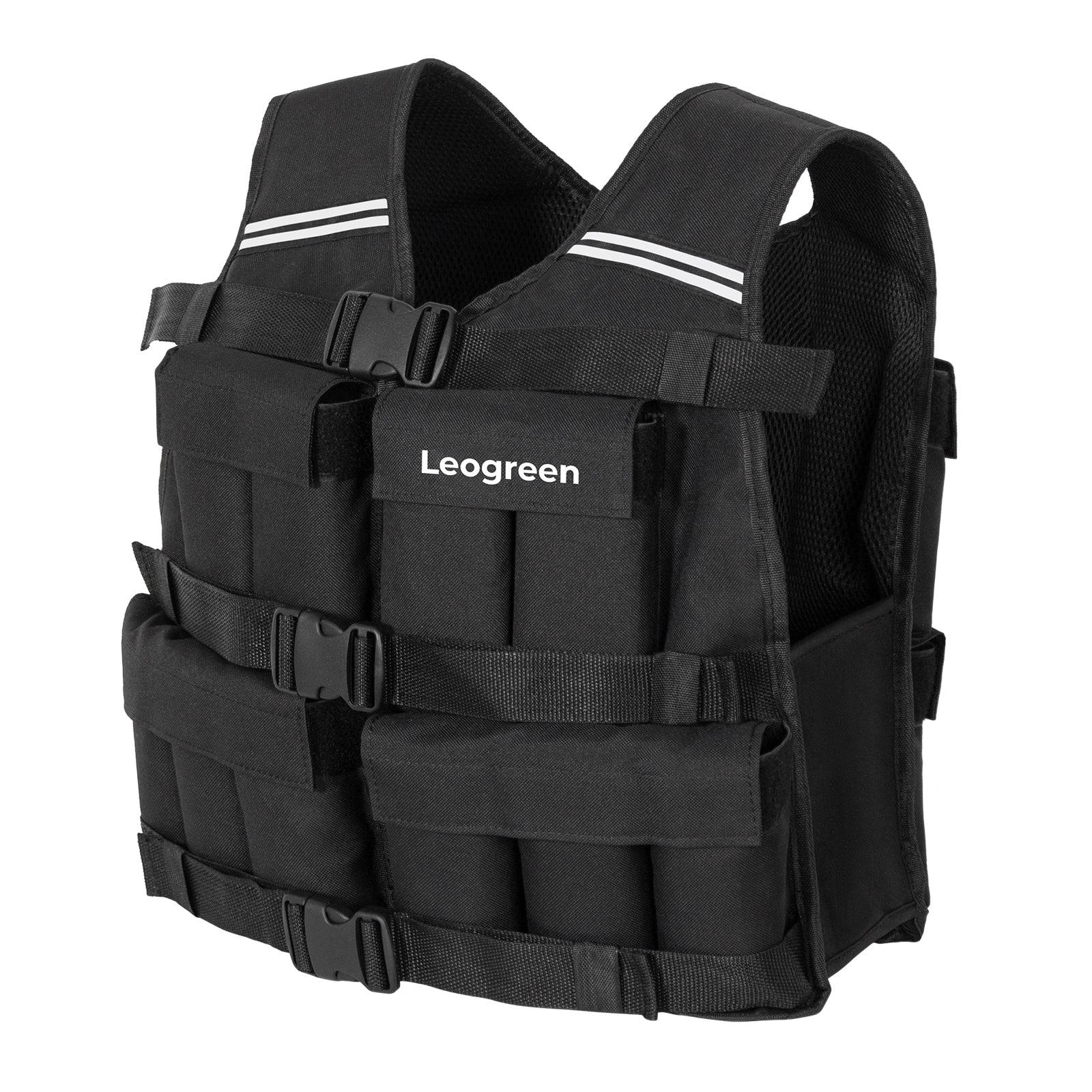 Ensemble gilet lesté 15 kg avec 4 plaques de poids pour entraînement