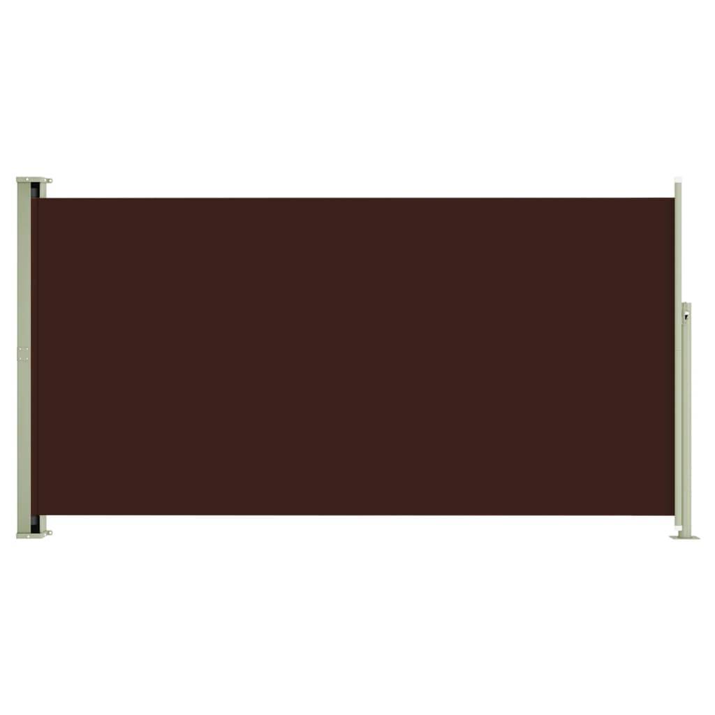 Helloshop26 - Auvent paravent store brise-vue latéral rétractable de patio jardin terrasse balcon protection visuelle écran 160 x 300 cm marron - Image 1