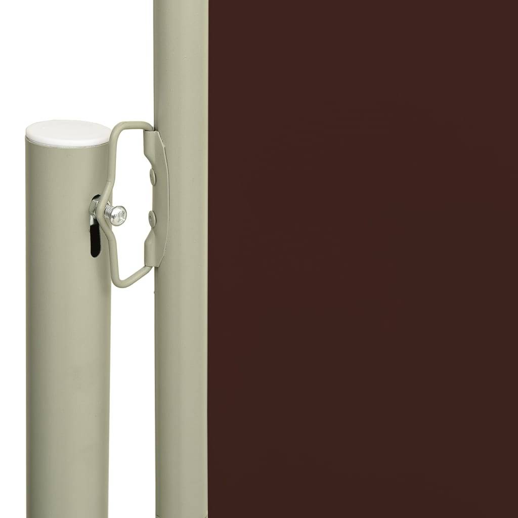Helloshop26 - Auvent paravent store brise-vue latéral rétractable de patio jardin terrasse balcon protection visuelle écran 160 x 300 cm marron - Image 2