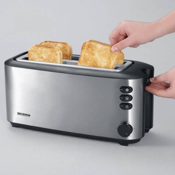 Severin - Grille Pain - Toaster Electrique SEVERIN AT 2509 - Inox - Image 4