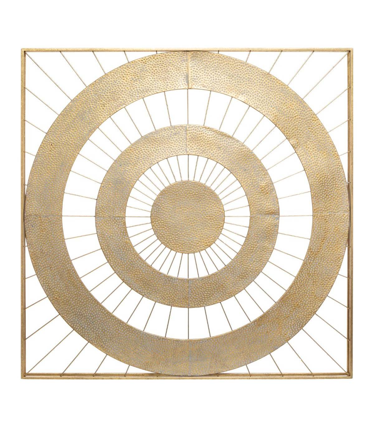 Décoration Murale en Métal doré 90 x 90 cm - Image 1