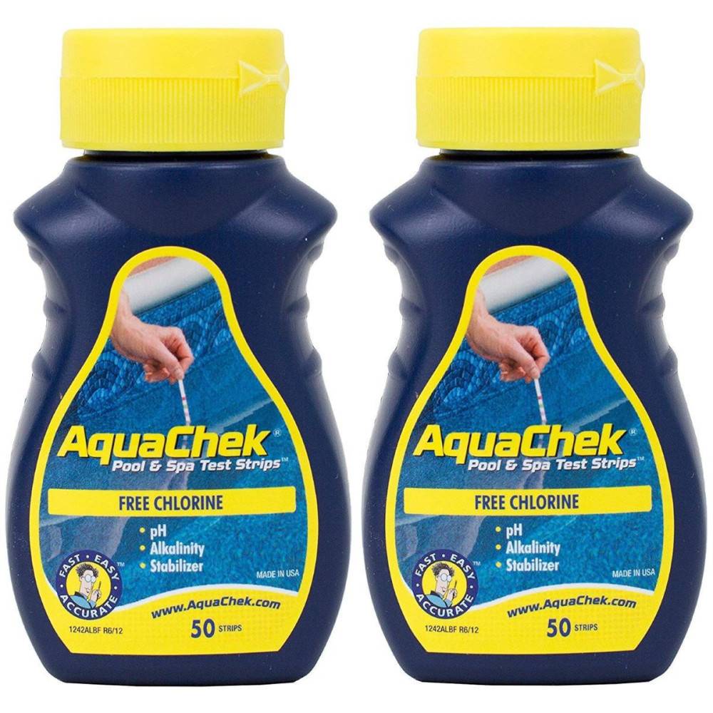 lot de 2 AquaChek Testeur de chlore pour piscine et Spa, Lot de 50 Bandelettes - Image 3