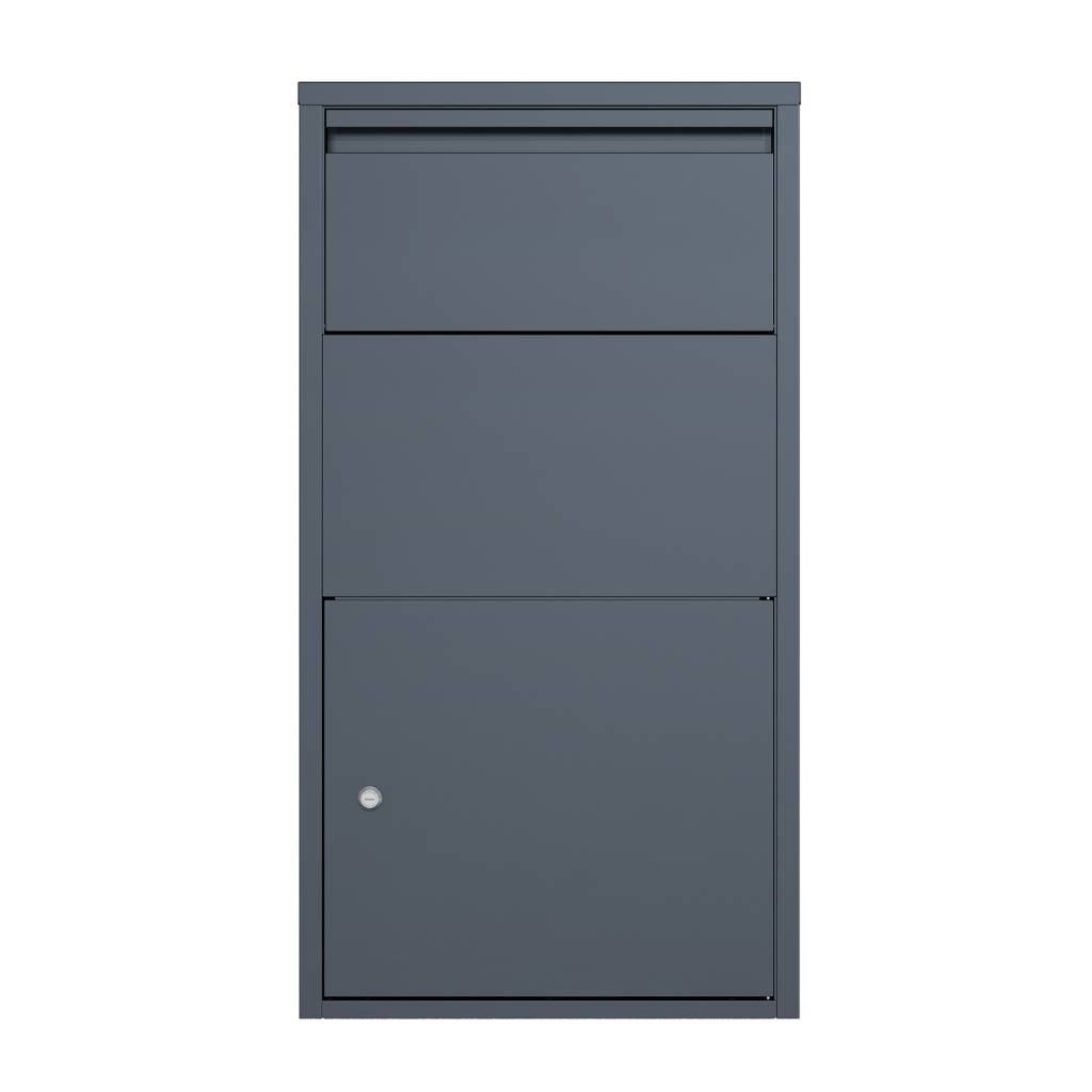Couleurs du monde - Boîte aux lettres colis murale gris – modèle double ouverture en acier galvanisé - Image 6