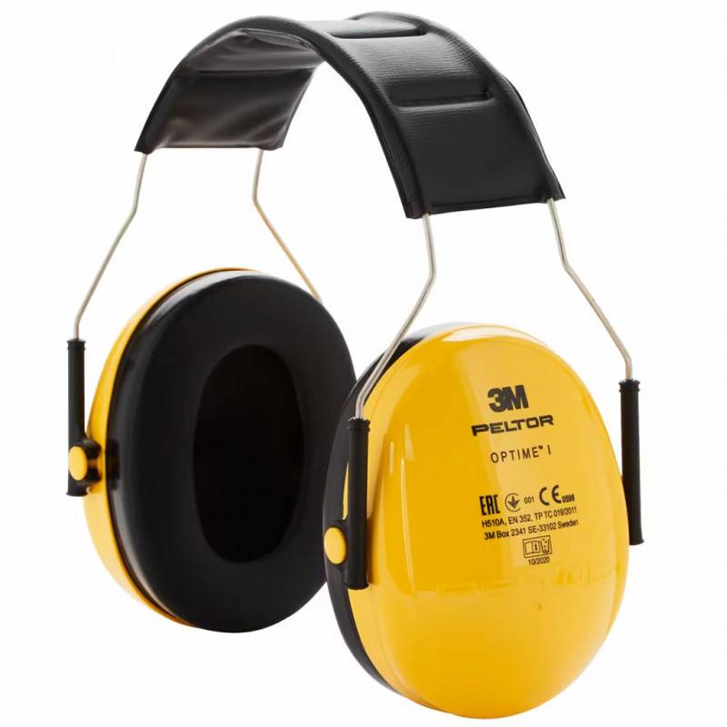 3M Casque anti-bruit PELTOR™ Optime™ I H510A, SNR 27 dB, jaune - Image 1