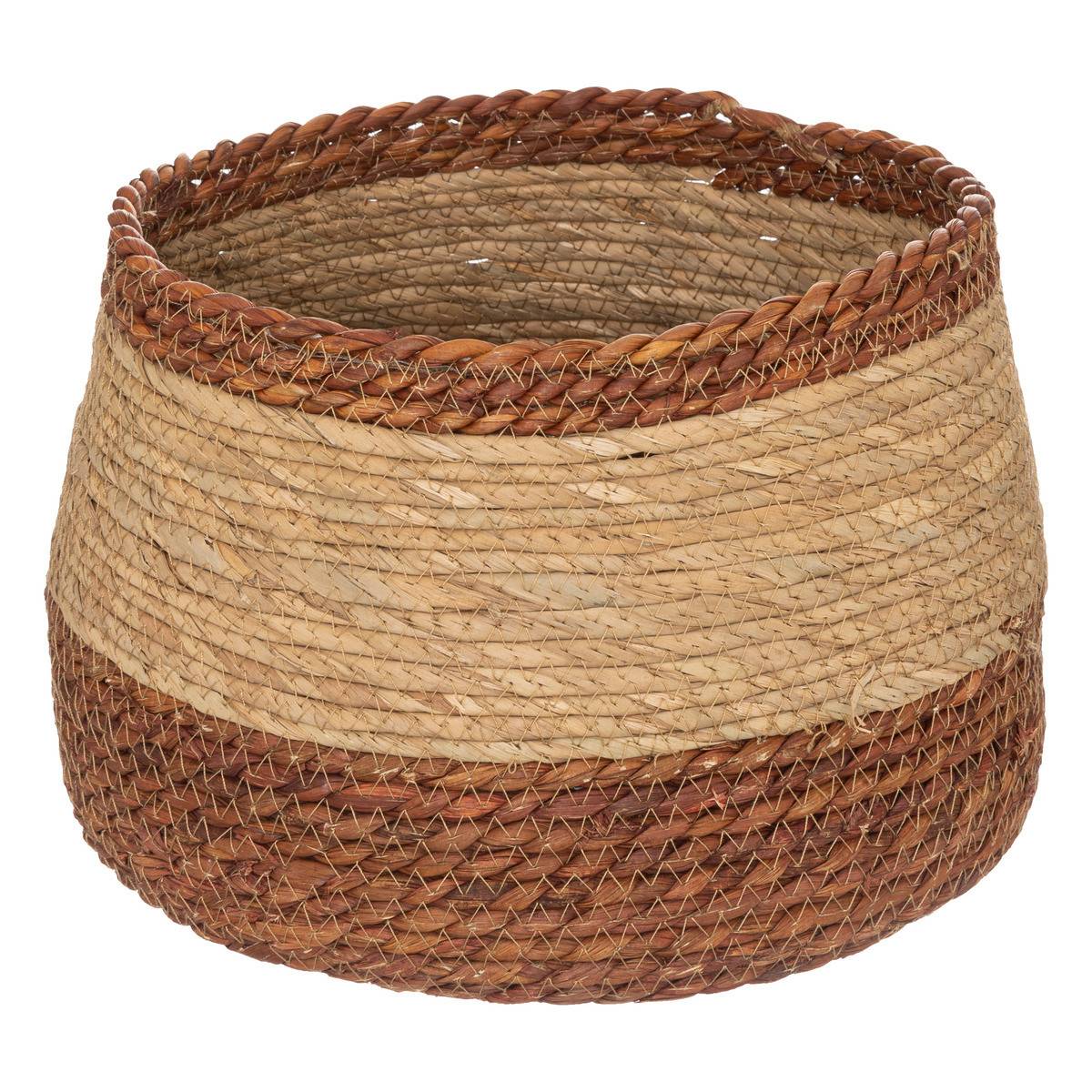Lot de 2 Paniers de rangement Bicolore D 38 et D 30 cm - Image 3