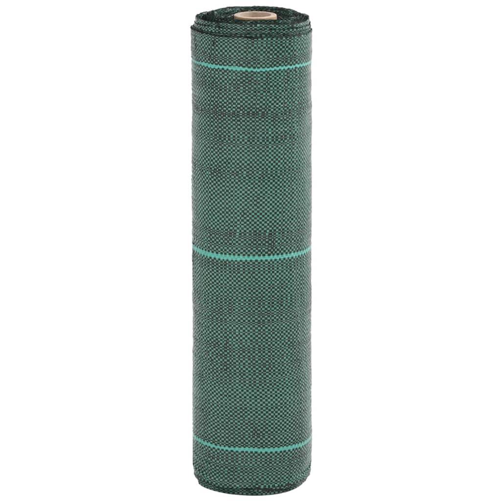 Toile de Paillage Polypropylène pour Jardin Potager Bloque Mauvaises Herbes 0,5x200 m Vert - ComfortXL Outdoor Living - Image 1