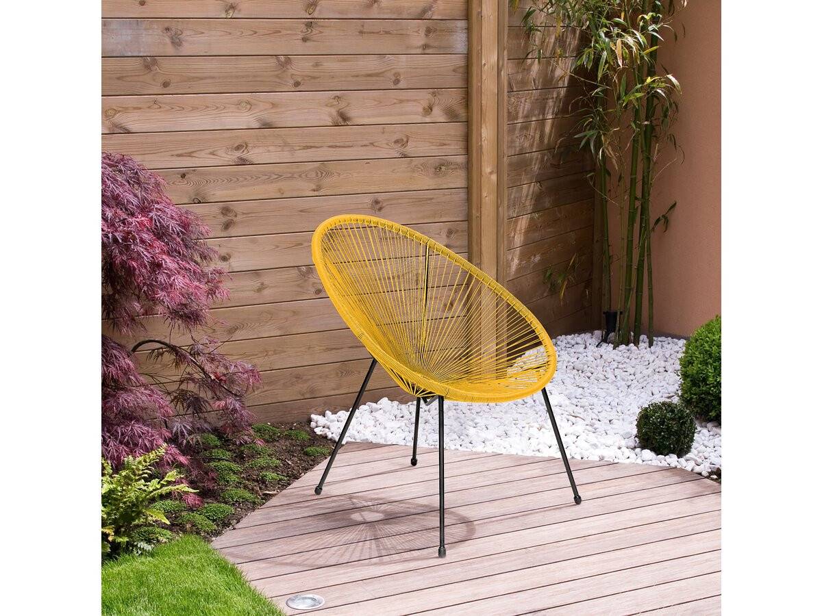 Lot De 2 Fauteuils De Jardin "ania" - Jaune -habitat Et Jardin - Image 2