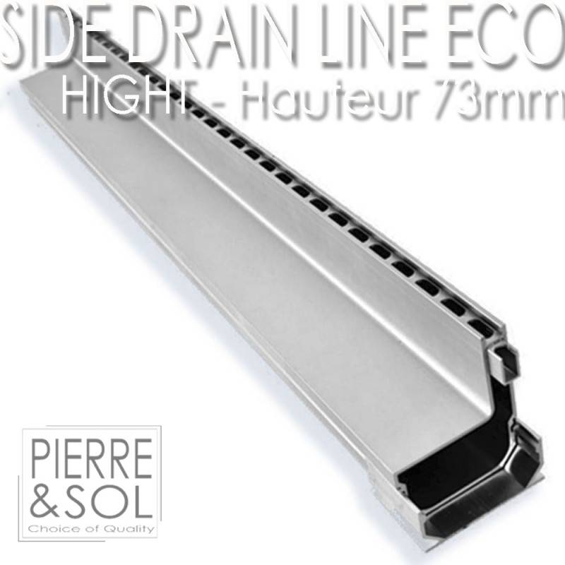 Caniveau à fente aluminium SideDrain - LINE ECO -     1 m - Image 1