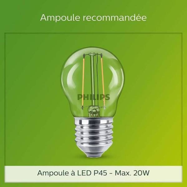 Philips - Borne extérieure PHILIPS Utrecht - Métal - LED - 1x20W - Gris - Contemporain - Design - Image 4