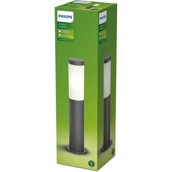 Philips - Borne extérieure PHILIPS Utrecht - Métal - LED - 1x20W - Gris - Contemporain - Design - Image 5