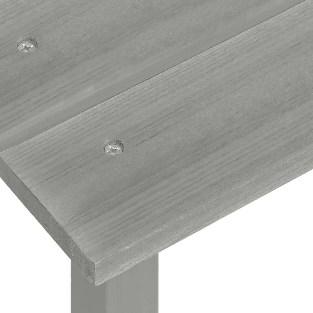 ComfortXL - Fauteuil de Jardin Adirondack Bois de Sapin avec Table Basse Assortie Gris – ComfortXL Outdoor Living - Image 10