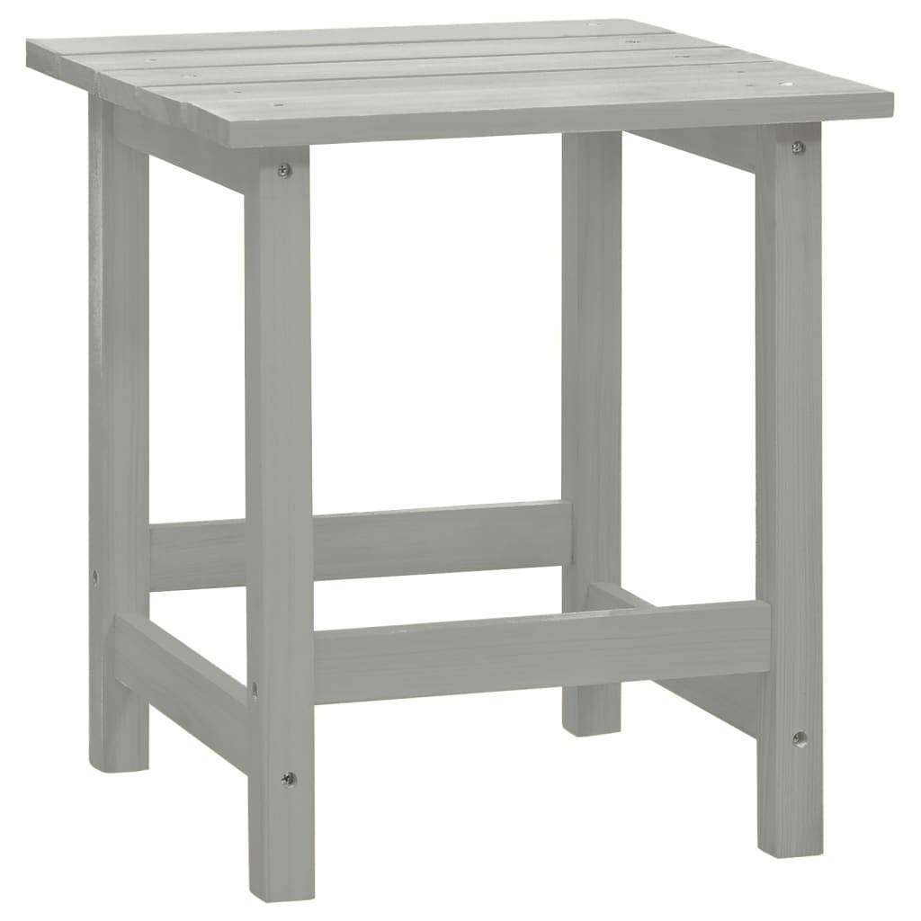 ComfortXL - Fauteuil de Jardin Adirondack Bois de Sapin avec Table Basse Assortie Gris – ComfortXL Outdoor Living - Image 8