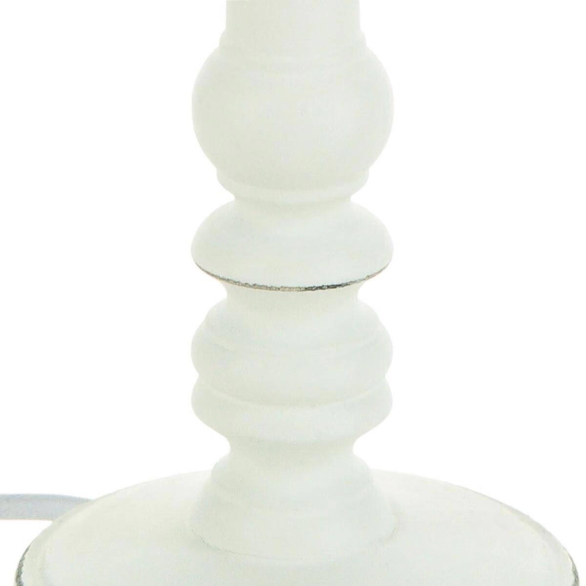 Lampe à Poser en Bois "Leo" 36cm Blanc - Image 2