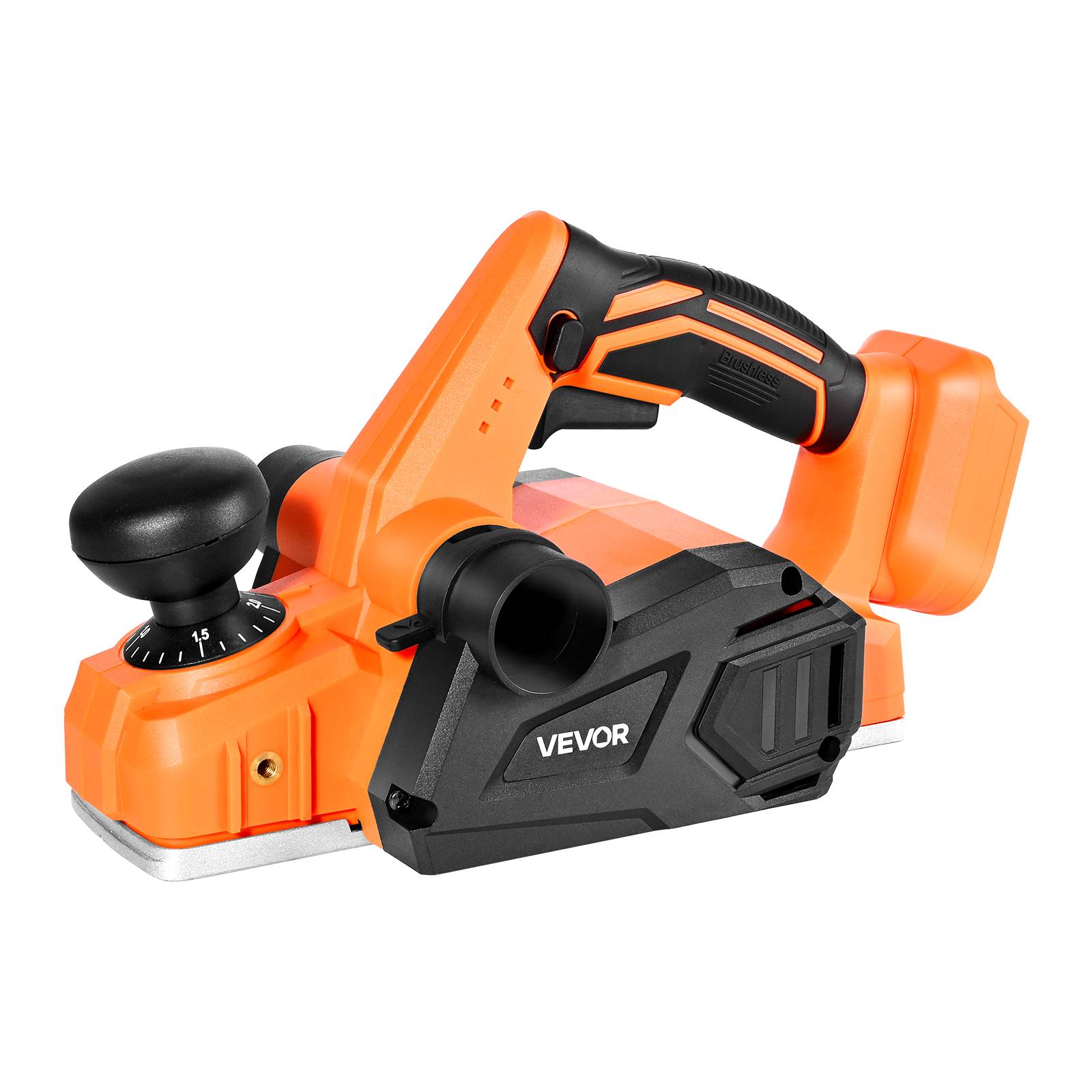 VEVOR Rabot Électrique sans Fil Raboteuse à Bois à Main 82 mm sans Batterie