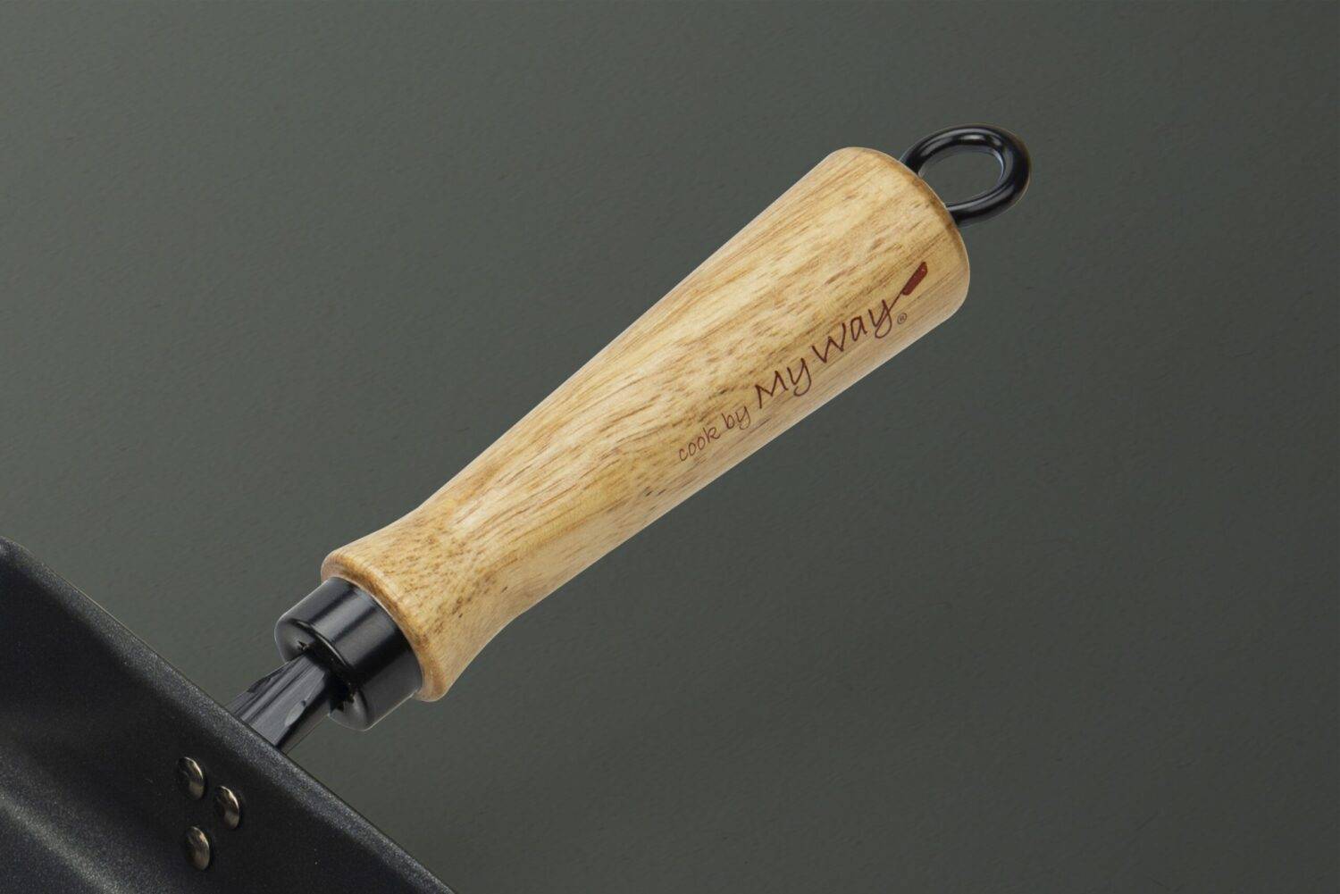 Poêle à omelette japonaise - 38 x 15cm - En acier carbone - Compatible toutes plaques de cuisson - Myway - Image 3