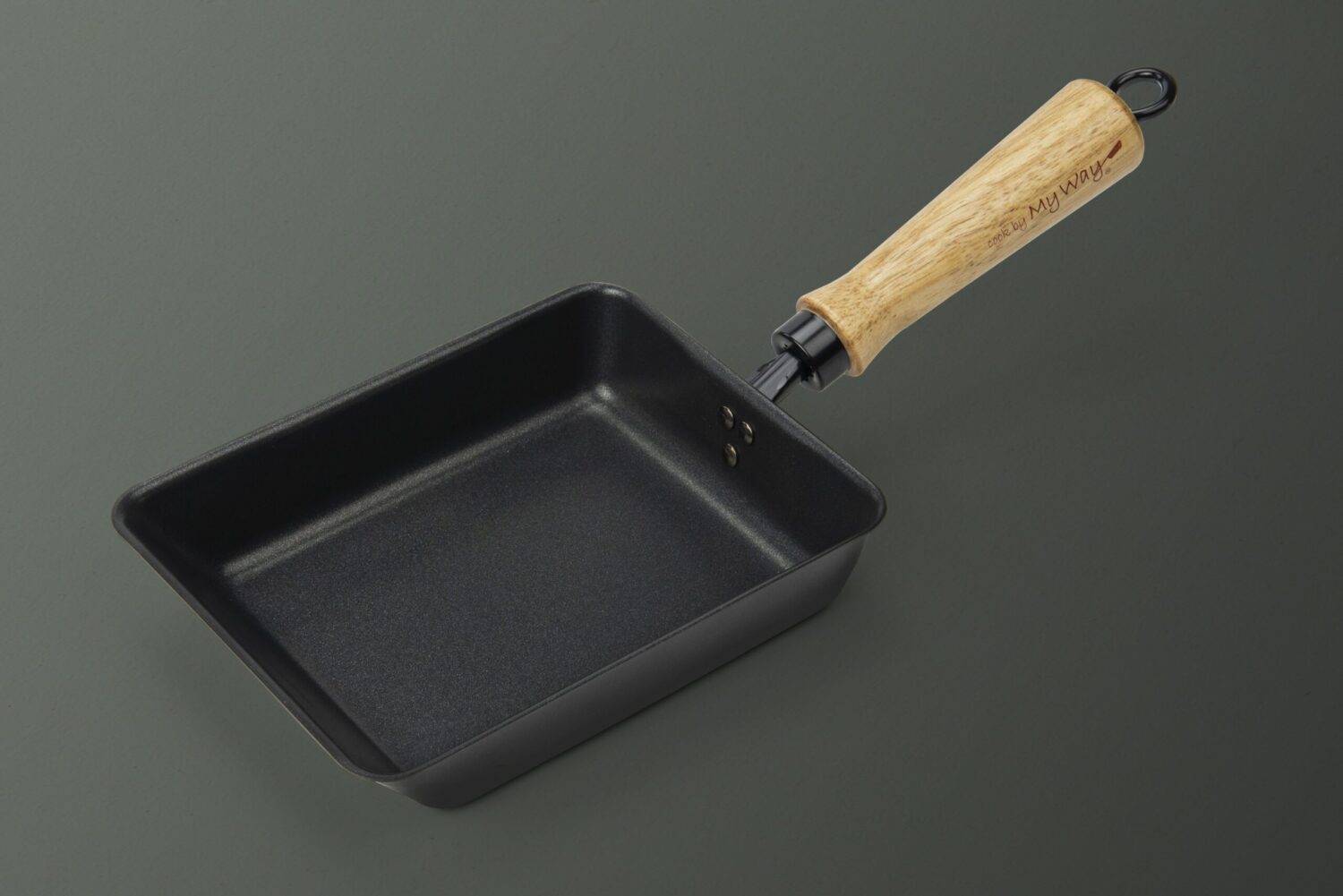 Poêle à omelette japonaise - 38 x 15cm - En acier carbone - Compatible toutes plaques de cuisson - Myway - Image 6