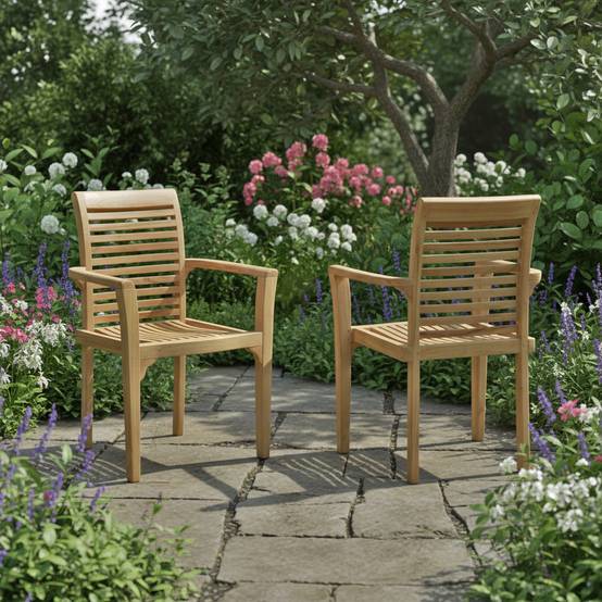 Salon de jardin en teck massif Tikopia, 8 places - TECK'Attitude - Image 6