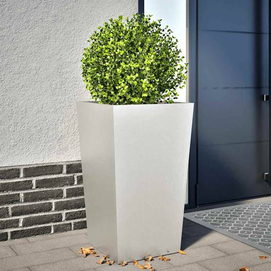 Vidaxl - Jardinière-Pot de fleur-Bac à fleurs 45x45x75 cm acier inoxydable - Image 1