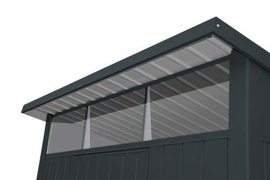 Duramax - Abri de jardin métal MODERN - 3,32m² - Mono pente - Anthracite Duramax - Image 3