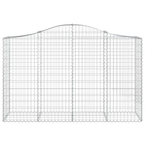 Vidaxl - Paniers à gabions arqués 7 pcs 200x50x120/140 cm Fer galvanisé vidaXL 3145666 - Image 5