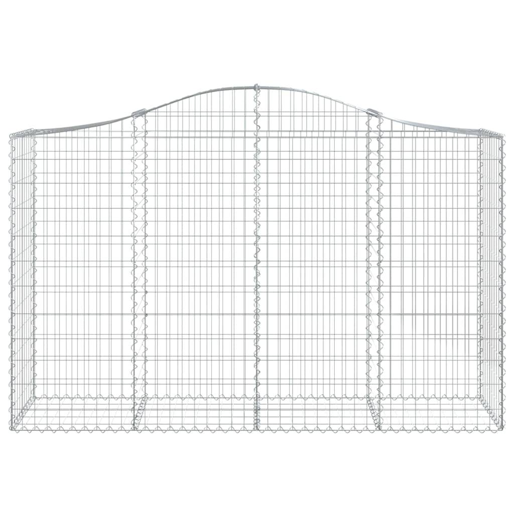 Vidaxl - Paniers à gabions arqués 7 pcs 200x50x120/140 cm Fer galvanisé vidaXL 3145666 - Image 5