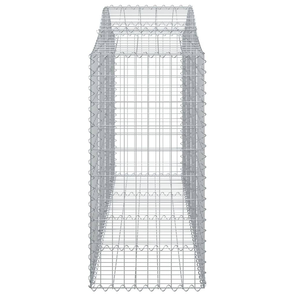 Vidaxl - Paniers à gabions arqués 7 pcs 200x50x120/140 cm Fer galvanisé vidaXL 3145666 - Image 6