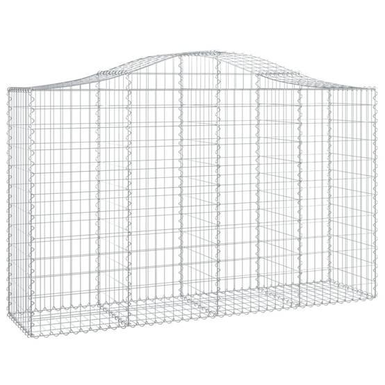 Vidaxl - Paniers à gabions arqués 7 pcs 200x50x120/140 cm Fer galvanisé vidaXL 3145666 - Image 4