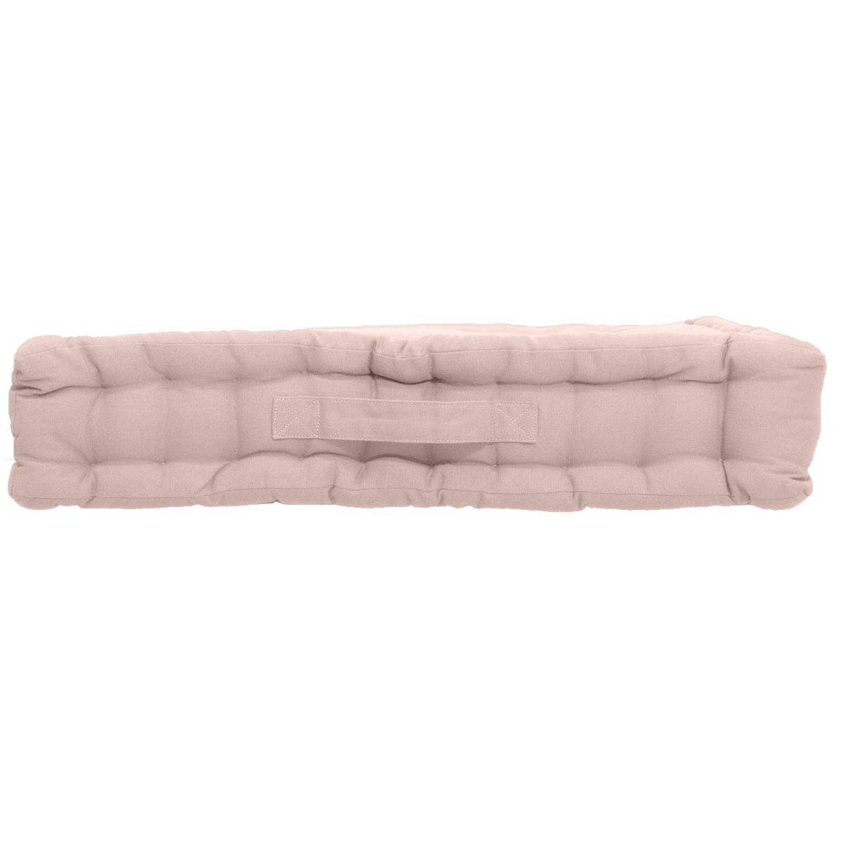Enjoy Home - Coussin de Sol Uni "Panama" 50x50cm Vieux Rose - Image 2