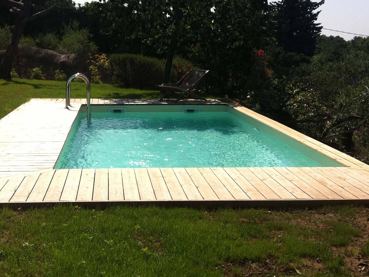 Ubbink - Piscine bois Sunwater 5,55 x 3,00 x 1,40 m - Liner bleu - Ubbink - Image 2