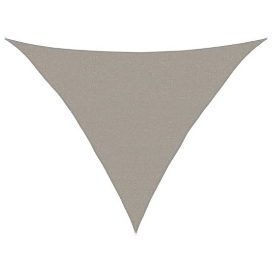Voile d'ombrage PEHD gris clair 2,5 x 2,5 x 3,5 m - PANGIVO - Image 1