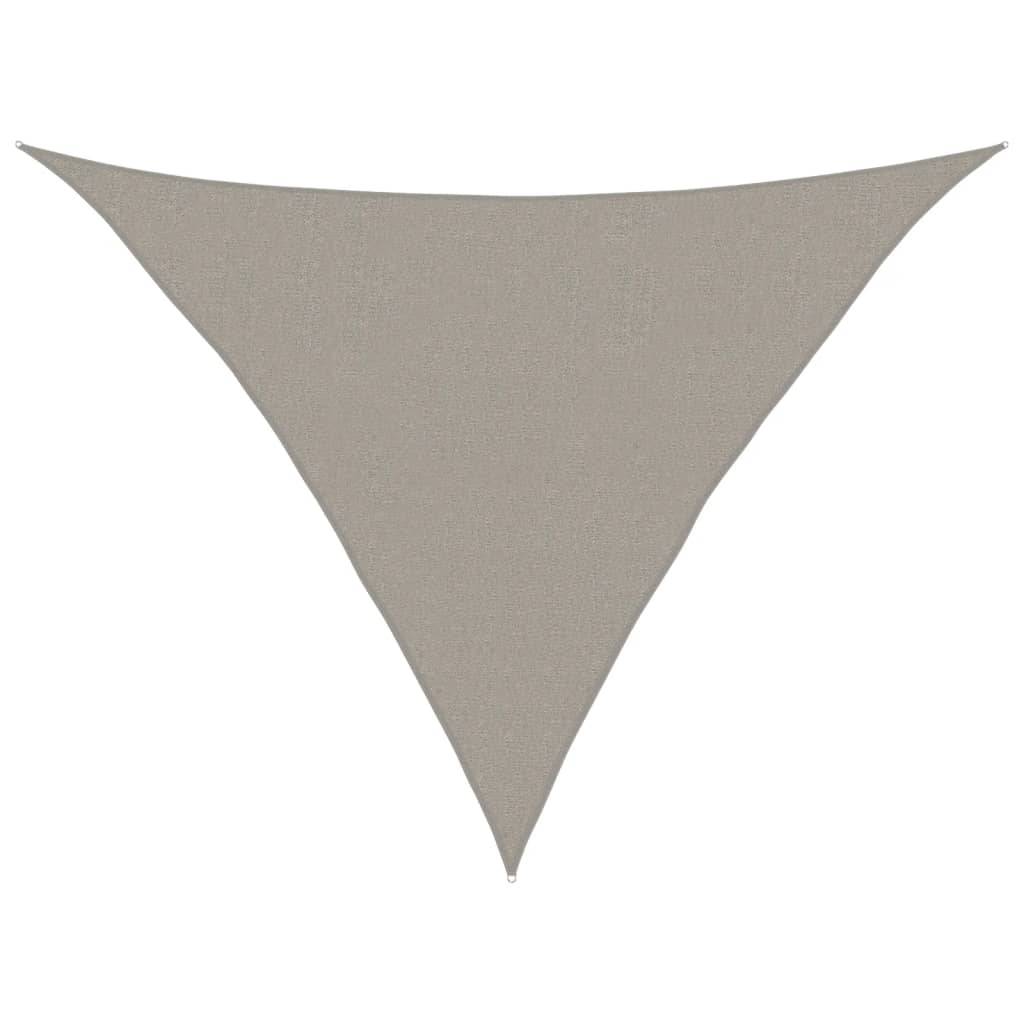 Voile d'ombrage PEHD gris clair 2,5 x 2,5 x 3,5 m - PANGIVO - Image 1