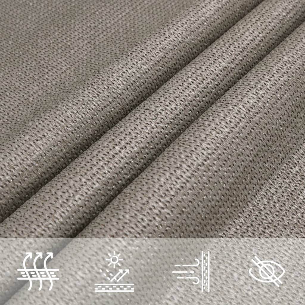 Voile d'ombrage PEHD gris clair 2,5 x 2,5 x 3,5 m - PANGIVO - Image 8