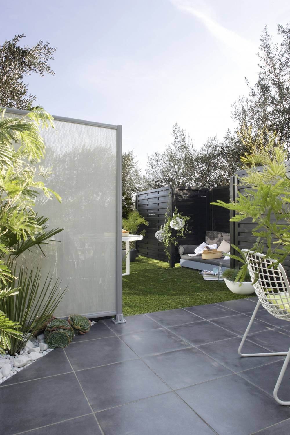 Composite Premium - Platine fonte d'aluminium en h Premium gris clair, H.8 x l.12 x P.13 cm COMPOSITE PREMIUM - Image 2