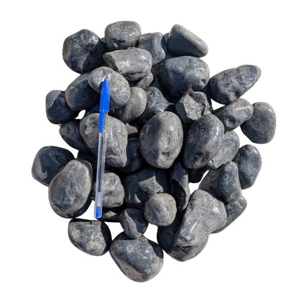 Galet marbre gris anthracite 40/60 mm – Pack 3 Big Bag +/- 1,5T – 30 m² - Image 5
