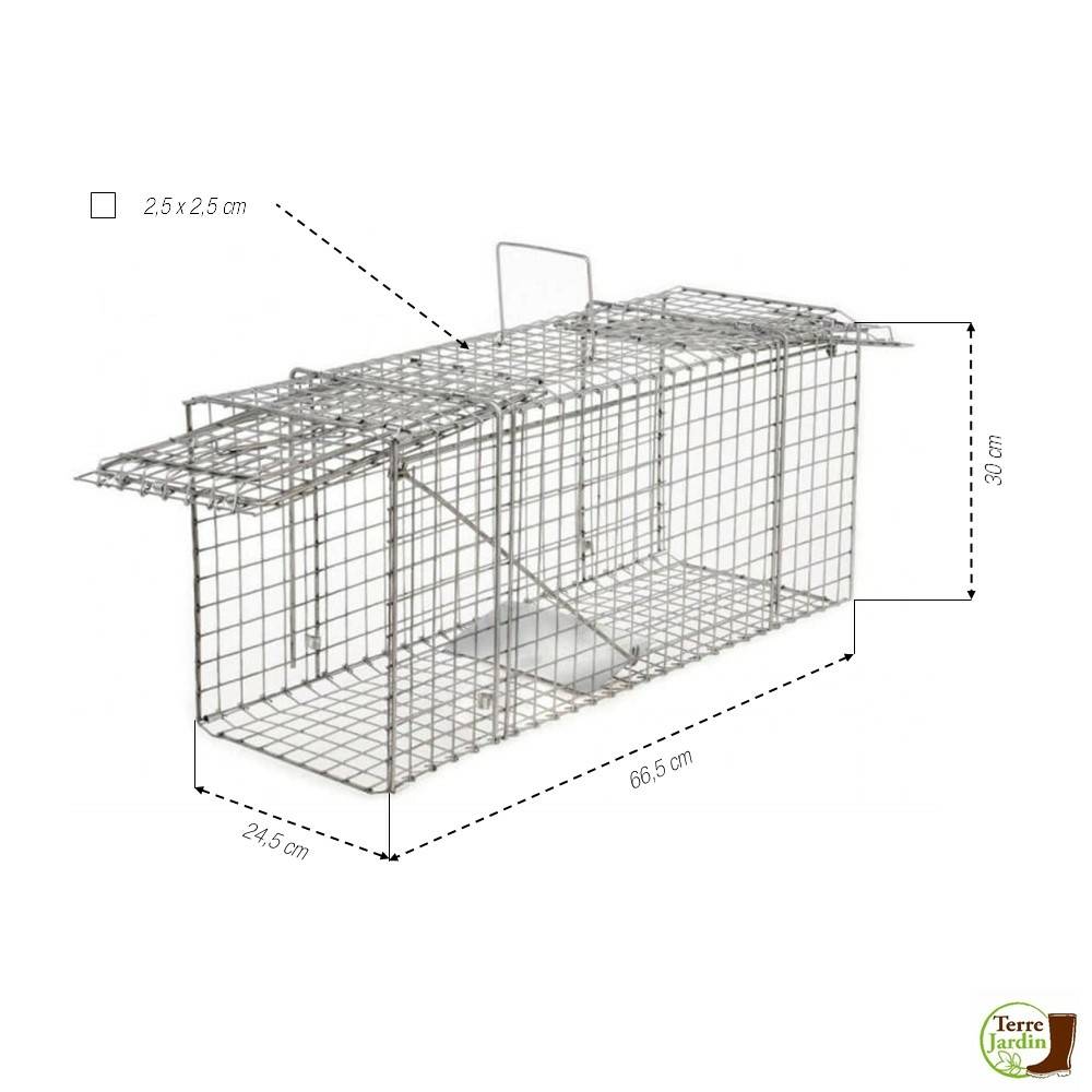 Terre Jardin - Cage à nuisibles double entrée grand modèle - Image 2