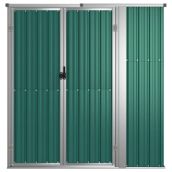 Maison Chic - Abri de jardin 1.43m² Cabane à outils Abri de jardin 1.43m² - vert 161x89x161 cm acier galvanisé MP10 MAISON CHIC - Image 3