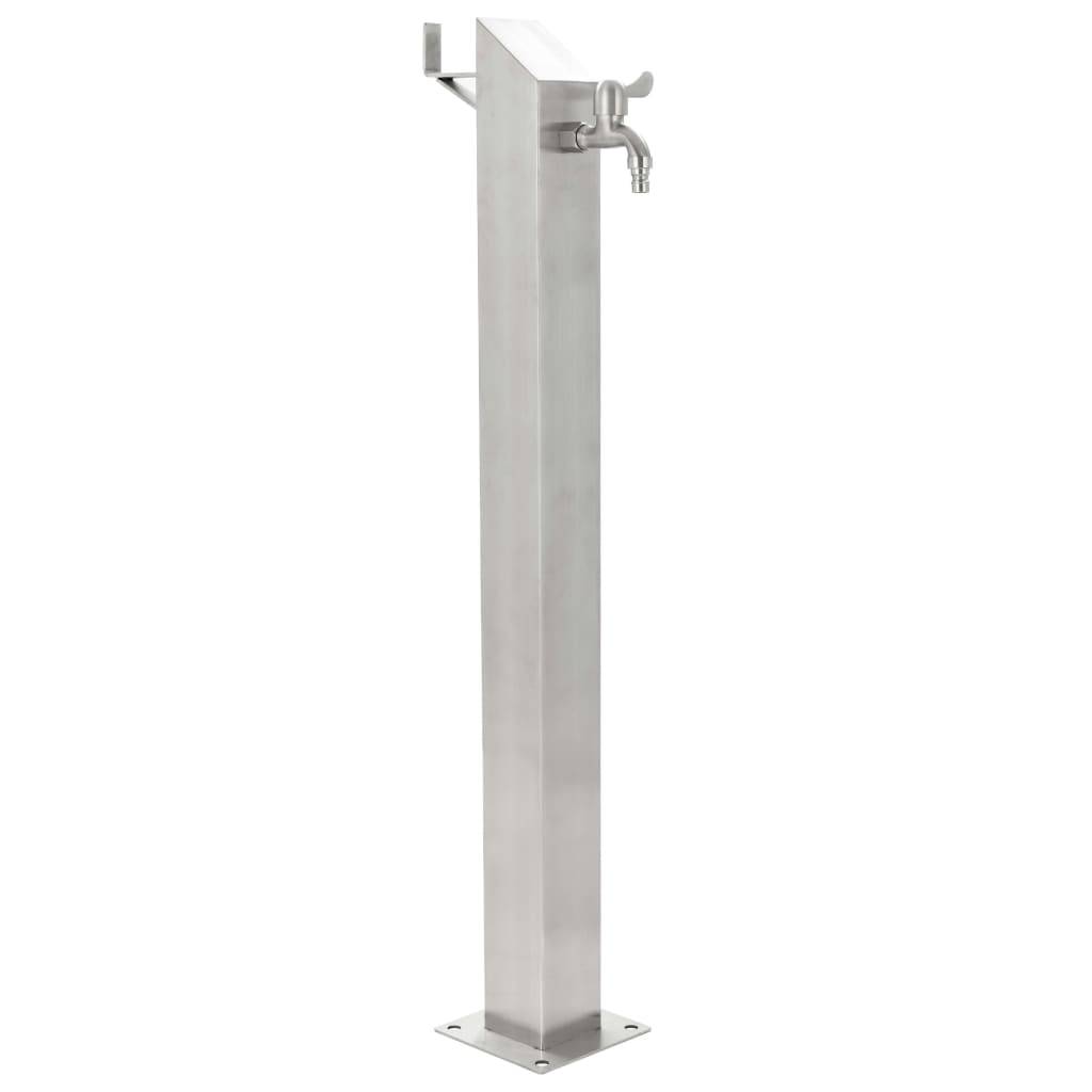 PANGIVO - Colonne d'eau acier inoxydable argenté 15 x 15 x 95 cm - PANGIVO - Image 1