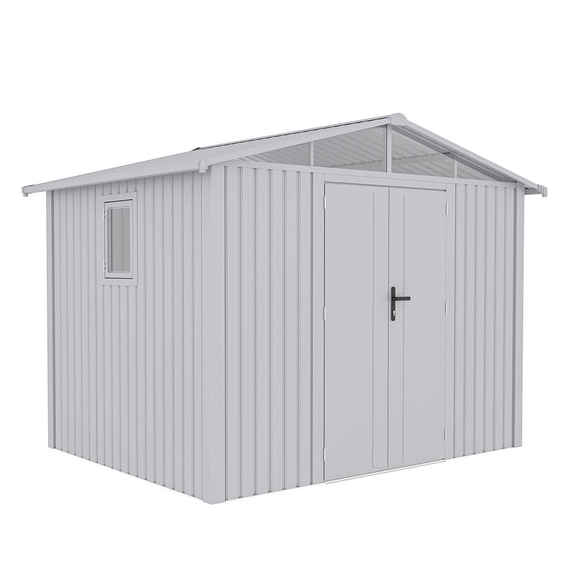 Trigano Jardin - Abri de jardin Aluminium Blanc 5.71 m² + kit d'ancrage - Image 4
