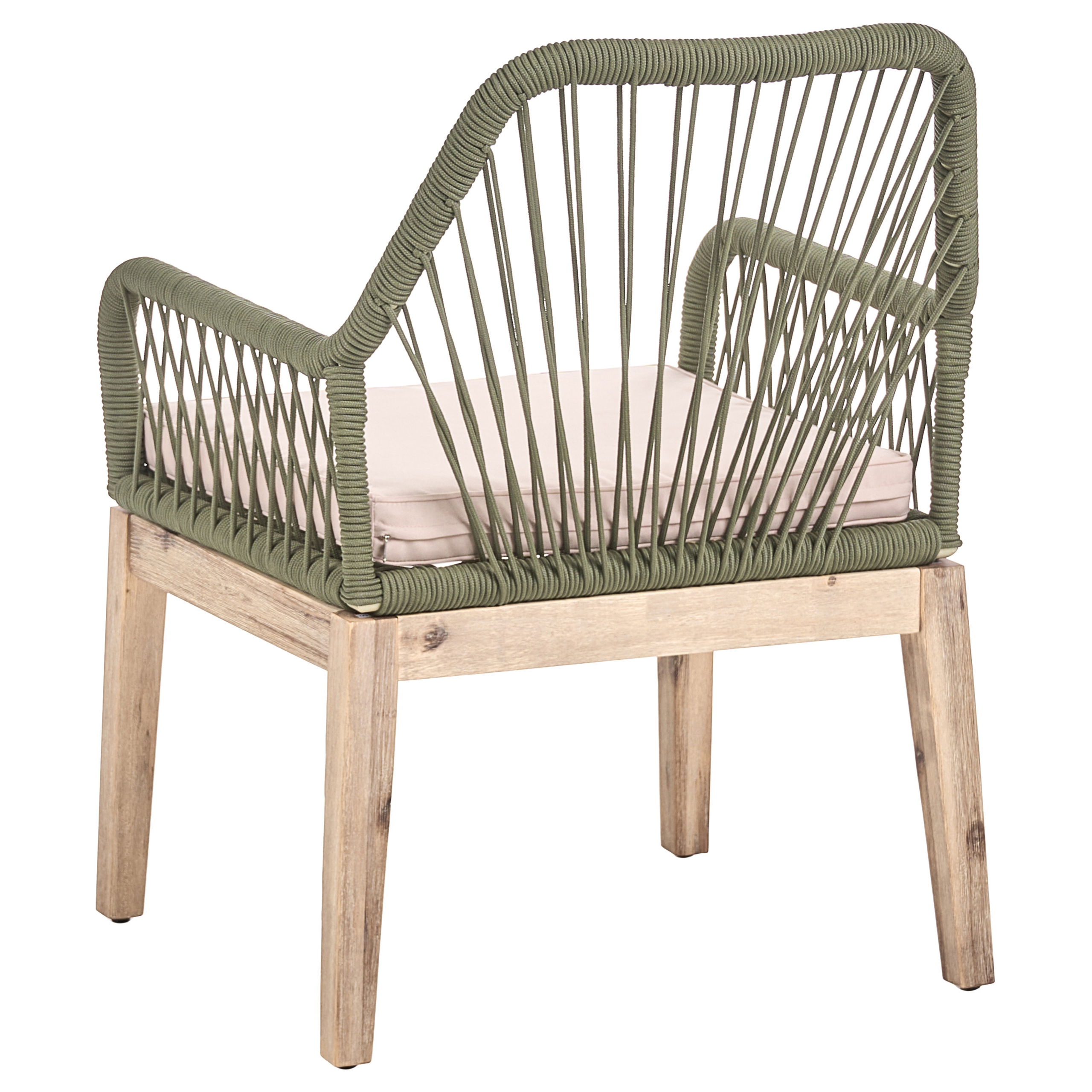 Beliani - Chaise de jardin Acacia Vert olive OLBIA - Beliani - Image 5